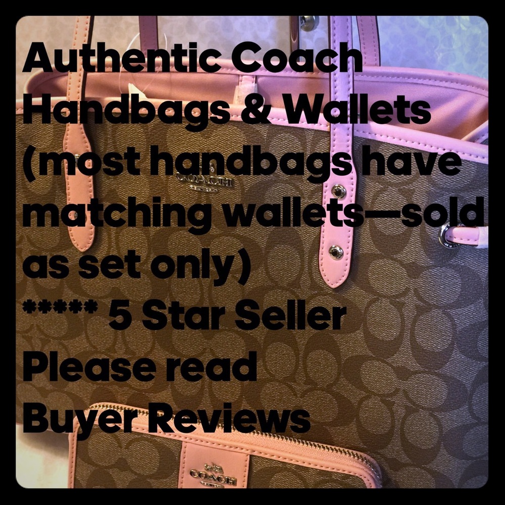 Authentic Coach Handbag & Wallet Sets - NEW with